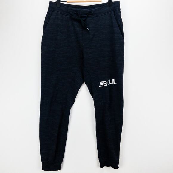 Lululemon x SoulCycle Jogging Running Leggings 6 Black Camo Zip Pocket Athletic - Picture 2 of 14